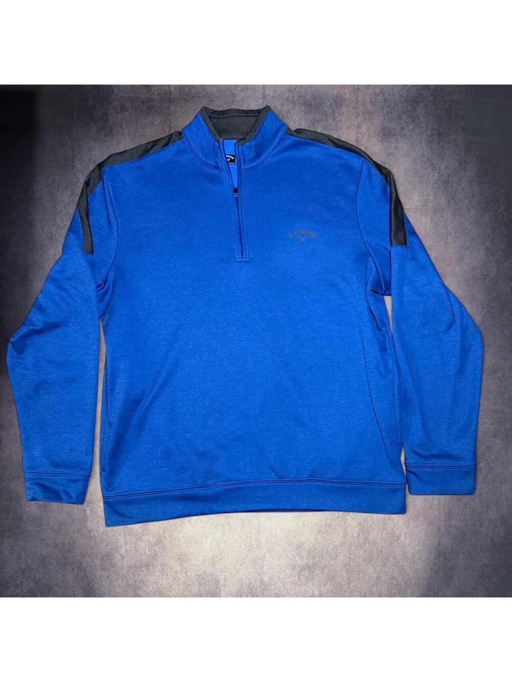 Callaway Golf Blue & Black quarter Zip Pullover